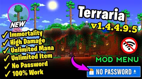 Terraria APK + MOD v1.4.4.9.5 (God Mode,Unlimited Items.
